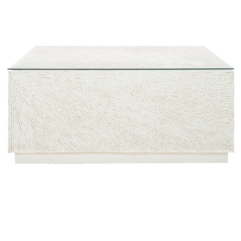 Bernhardt Tenerife Square Coco Twig Outdoor Cocktail Table