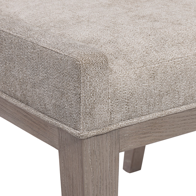 Bernhardt Linea Side Chair in Cerused Greige Finish