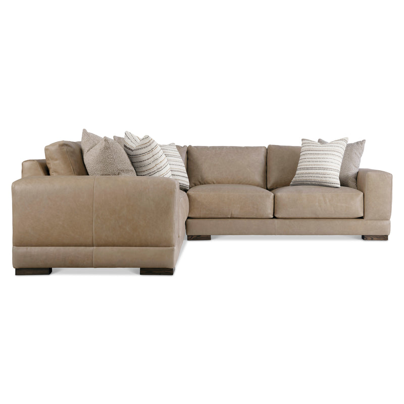 Bernhardt Lars Leather 3-Piece Sectional