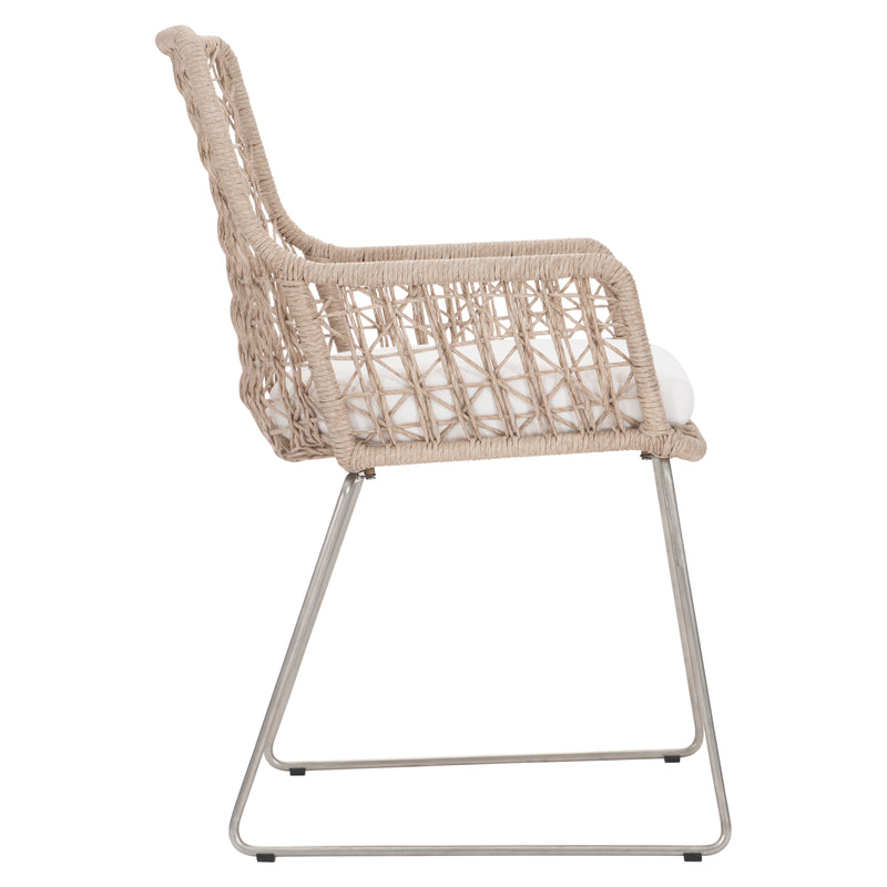 Bernhardt Carmel Outdoor Arm Chair with Seat Pad - Quick Ship