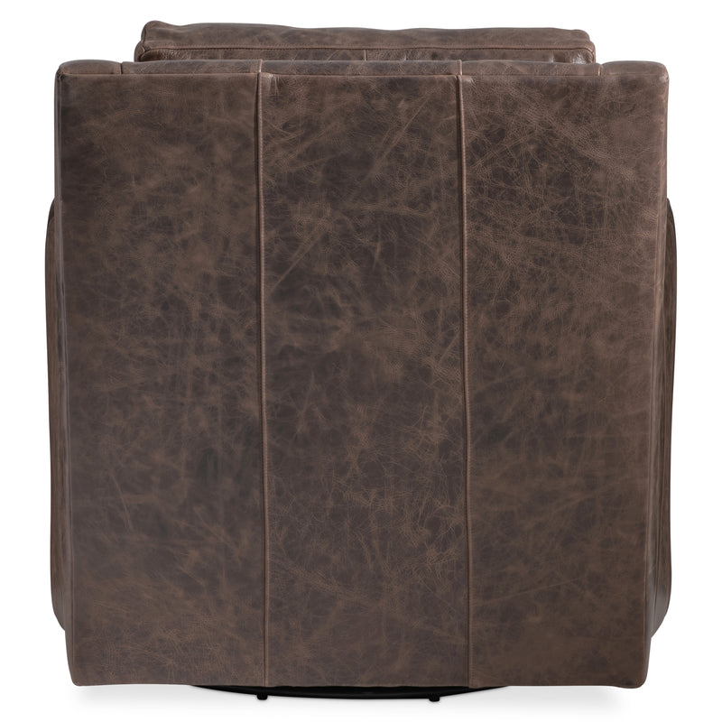 Bernhardt Ventura Leather Swivel Chair