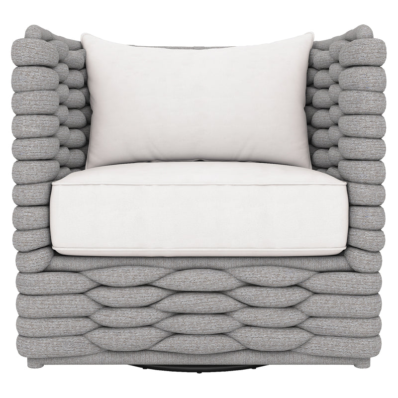 Bernhardt Wailea Nordic Gray Outdoor Swivel Chair