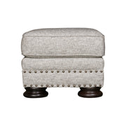 Bernhardt Foster Gray Ottoman
