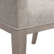 Bernhardt Linea Upholstered Arm Chair in Cerused Greige Finish