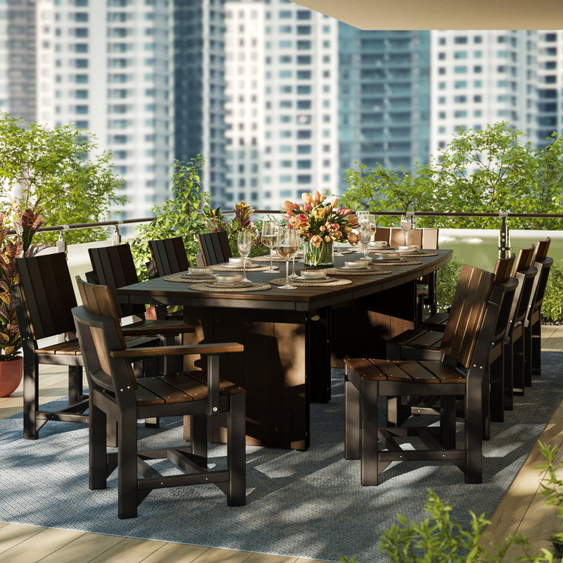 LuxCraft Urban Dining Table (4’ x 10’ Oval)