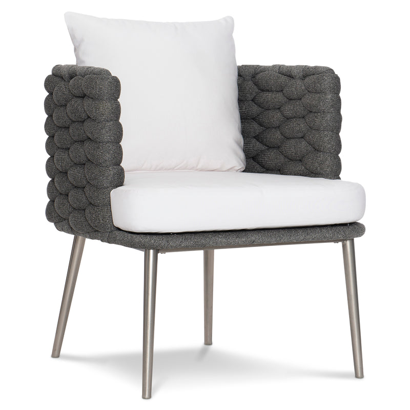 Bernhardt Santa Cruz Outdoor Arm Chair in Cadet Grey