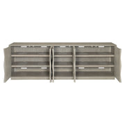 Bernhardt Linea Entertainment Console in Cerused Greige Finish