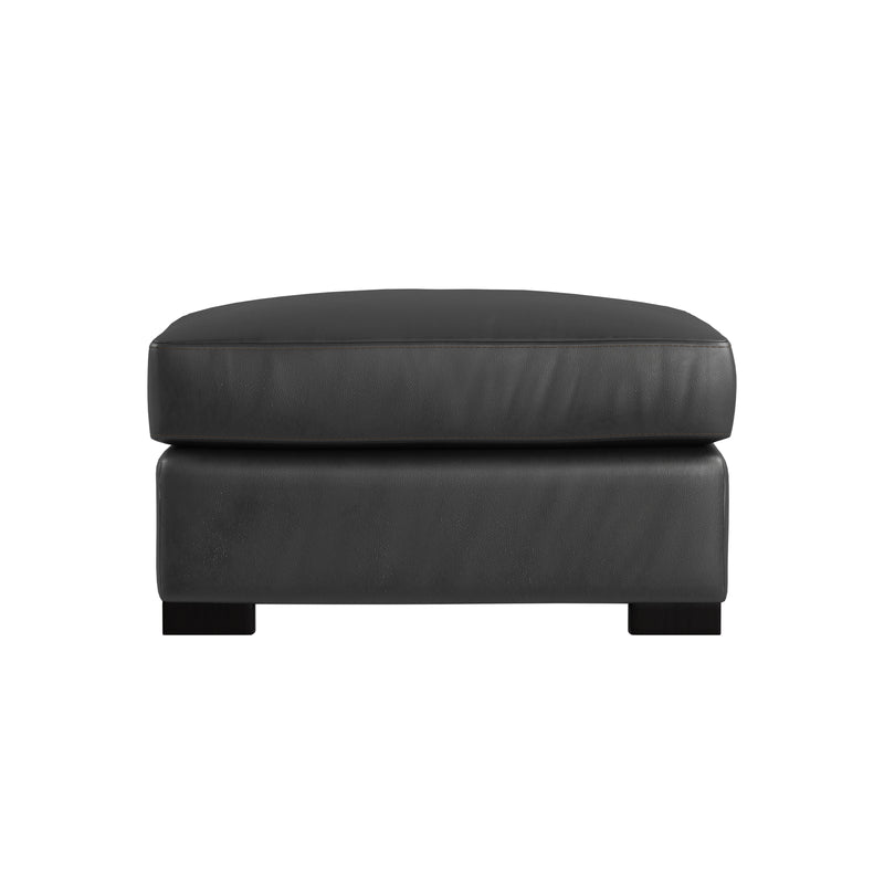 Bernhardt Germain Leather Ottoman - view 2