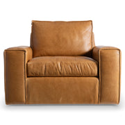 Bernhardt Nest Leather Swivel Chair