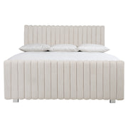 Bernhardt Silhouette Channel Upholstered King Panel Bed