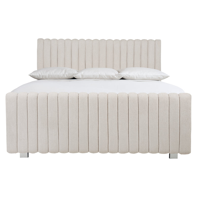 Bernhardt Silhouette Channel Upholstered King Panel Bed