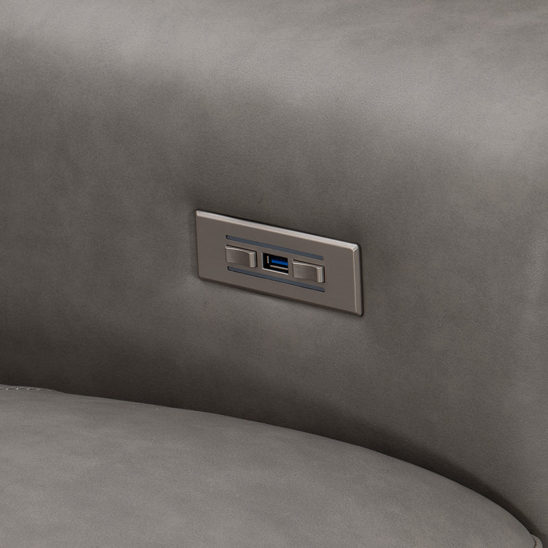 Bernhardt Lioni Leather Power Motion Sofa