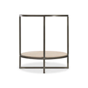 Bernhardt Harlow Metal Round Chairside Table