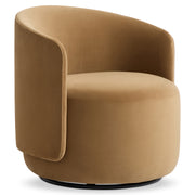 Bernhardt Crosby Fabric Swivel Chair, Tan