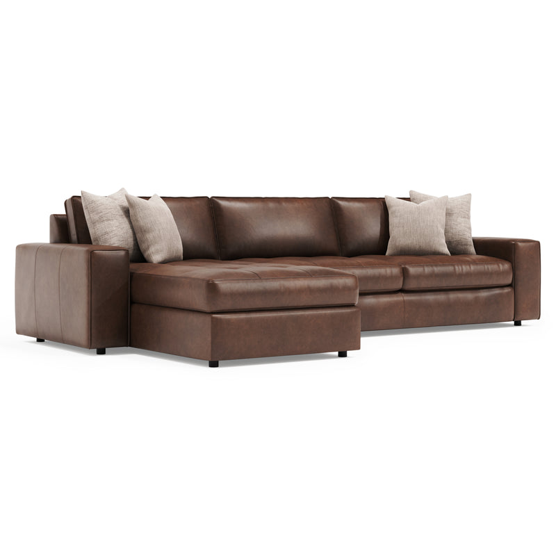 Bernhardt Nest 2-Piece Leather Sectional