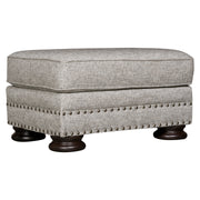 Bernhardt Foster Gray Ottoman