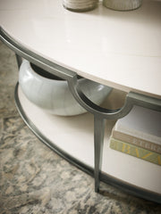 Bernhardt Morello Oval Metal Cocktail Table