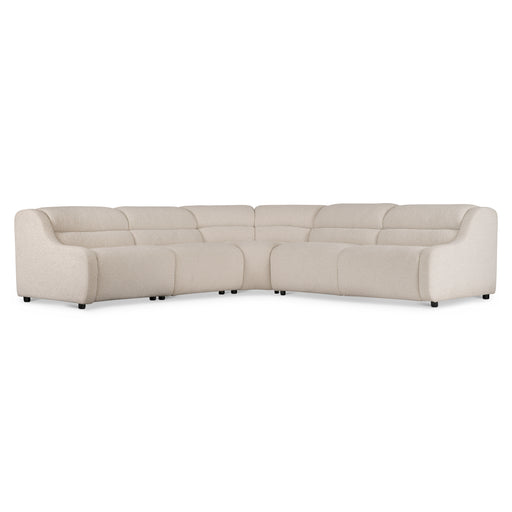 Bernhardt Gio Fabric 5 Piece Power Motion Sectional