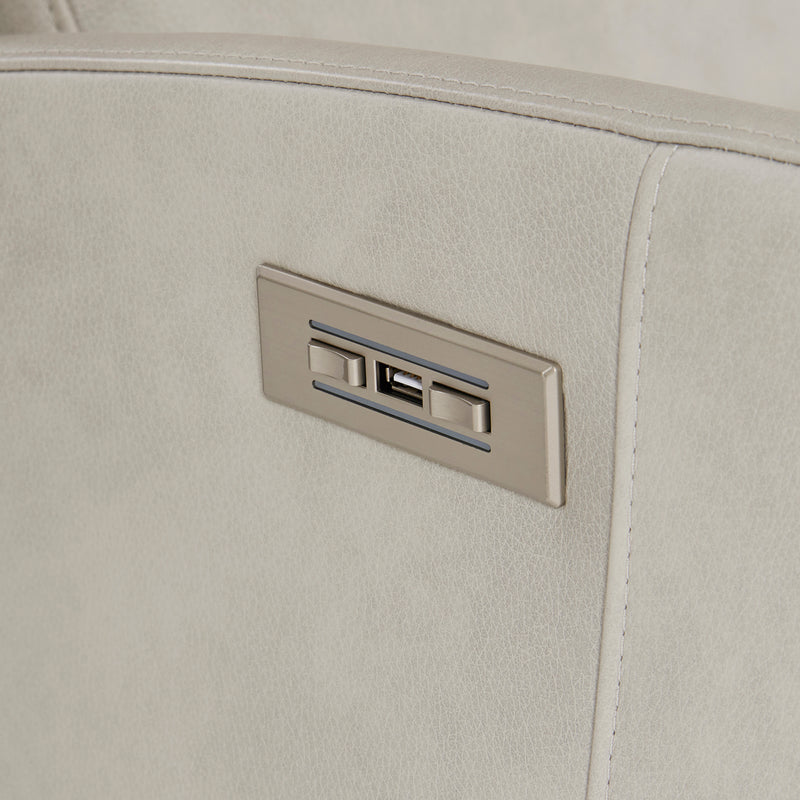 Bernhardt Weller Leather Power Motion Chair