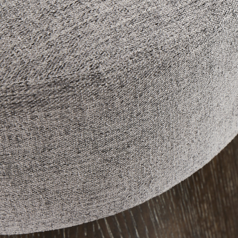 Bernhardt Linea Cerused Charcoal Round Bench