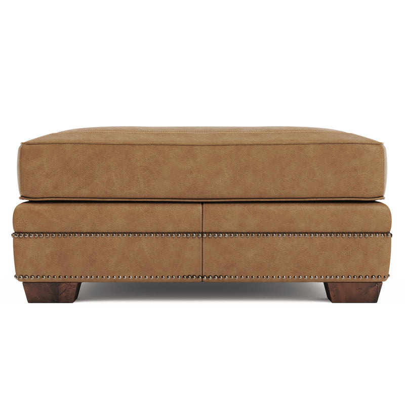 Bernhardt Grandview Leather Ottoman