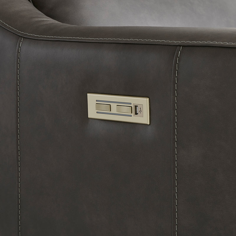 Bernhardt Germain Leather Power Motion Chair
