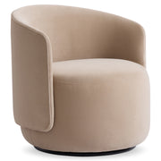 Bernhardt Crosby Fabric Swivel Chair, Beige