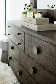 Bernhardt Cerused Charcoal Linea Dresser