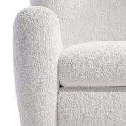 Bernhardt Silvi Fabric Swivel Chair, White