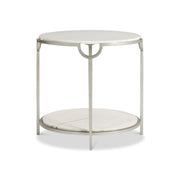 Bernhardt Morello Oval Metal End Table