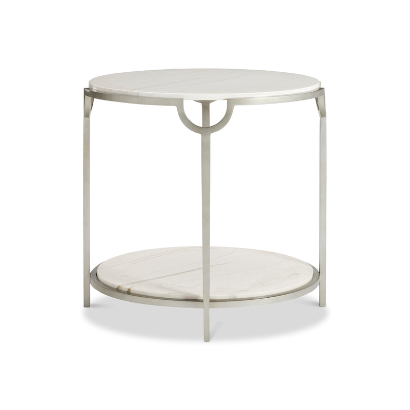 Bernhardt Morello Oval Metal End Table