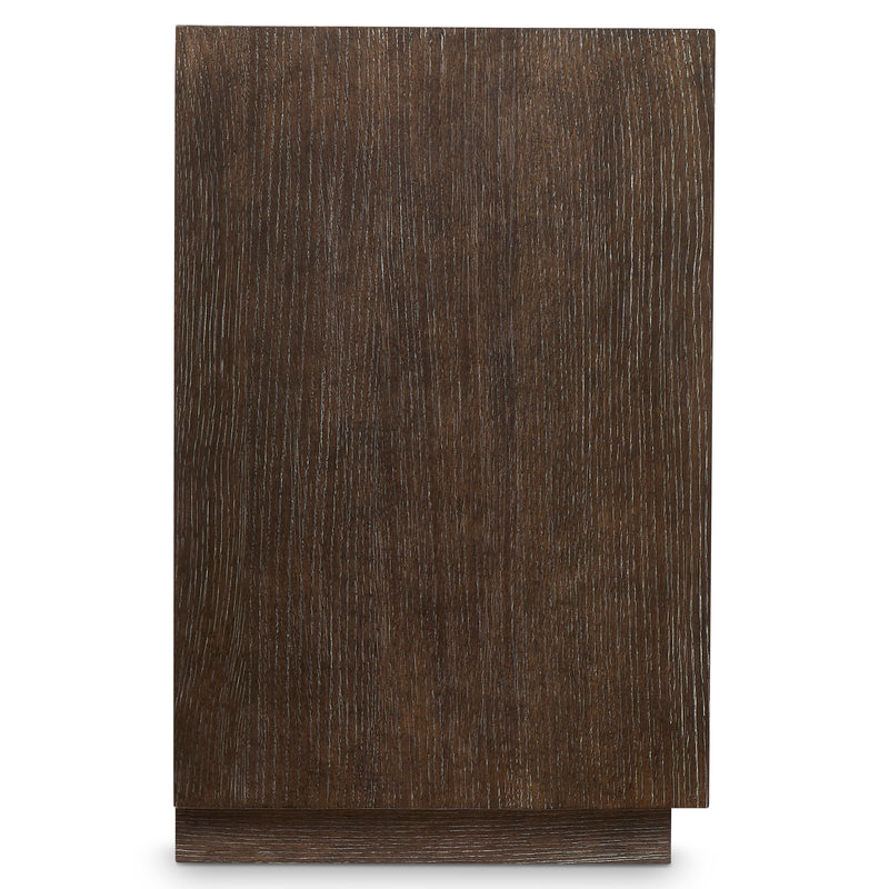 Bernhardt Linea Entertainment Console in Cerused Charcoal Finish