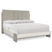 Bernhardt Foundations Upholstered Button Tufted Queen Panel Bed