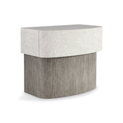 Bernhardt Monolith Faux Stone Nightstand