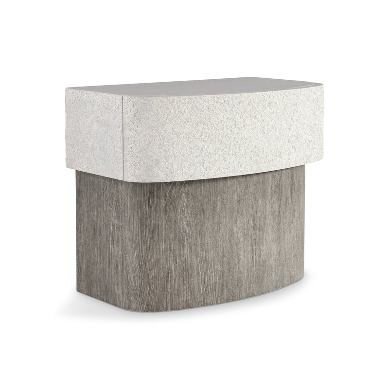 Bernhardt Monolith Faux Stone Nightstand