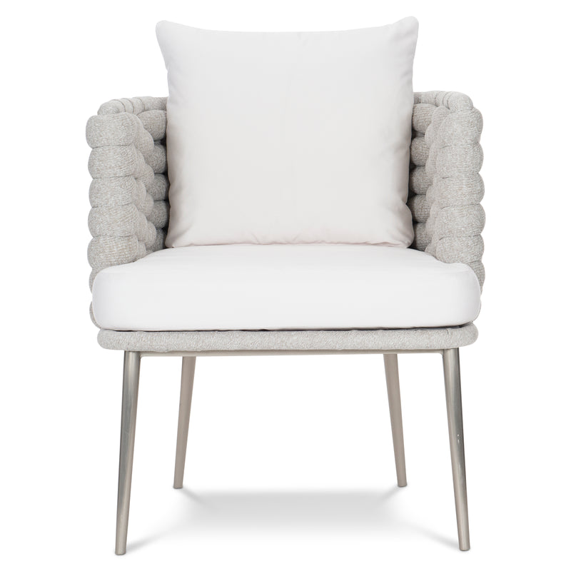 Bernhardt Santa Cruz Outdoor Arm Chair in Nordic Grey