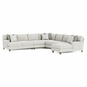 Bernhardt Mila 6-Piece Fabric Sectional with Right Facing Chaise