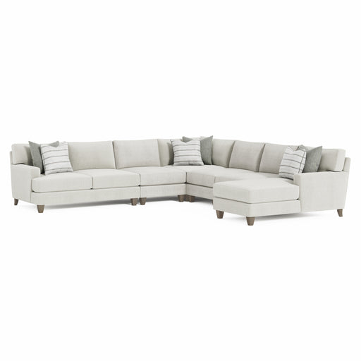 Bernhardt Mila 6-Piece Fabric Sectional with Right Facing Chaise