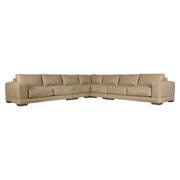 Bernhardt Lars Leather 5-Piece Sectional