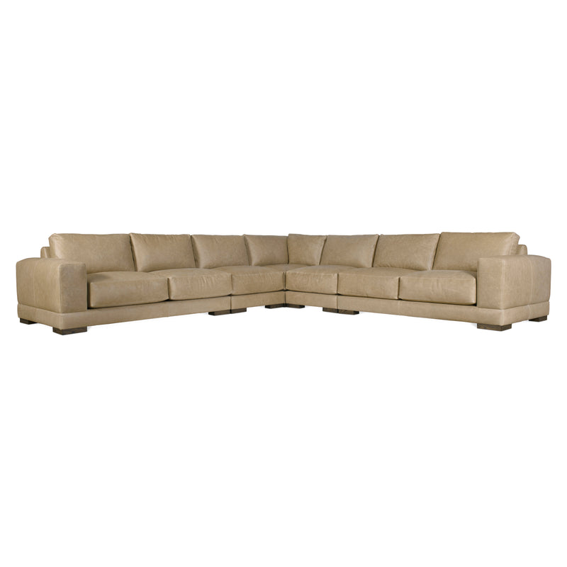 Bernhardt Lars Leather 5-Piece Sectional