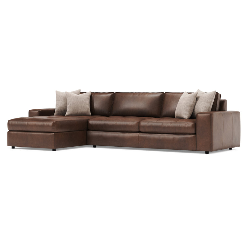 Bernhardt Nest 2-Piece Leather Sectional