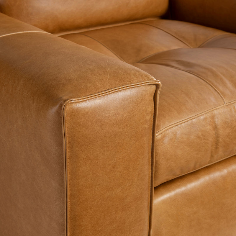 Bernhardt Nest Leather Swivel Chair