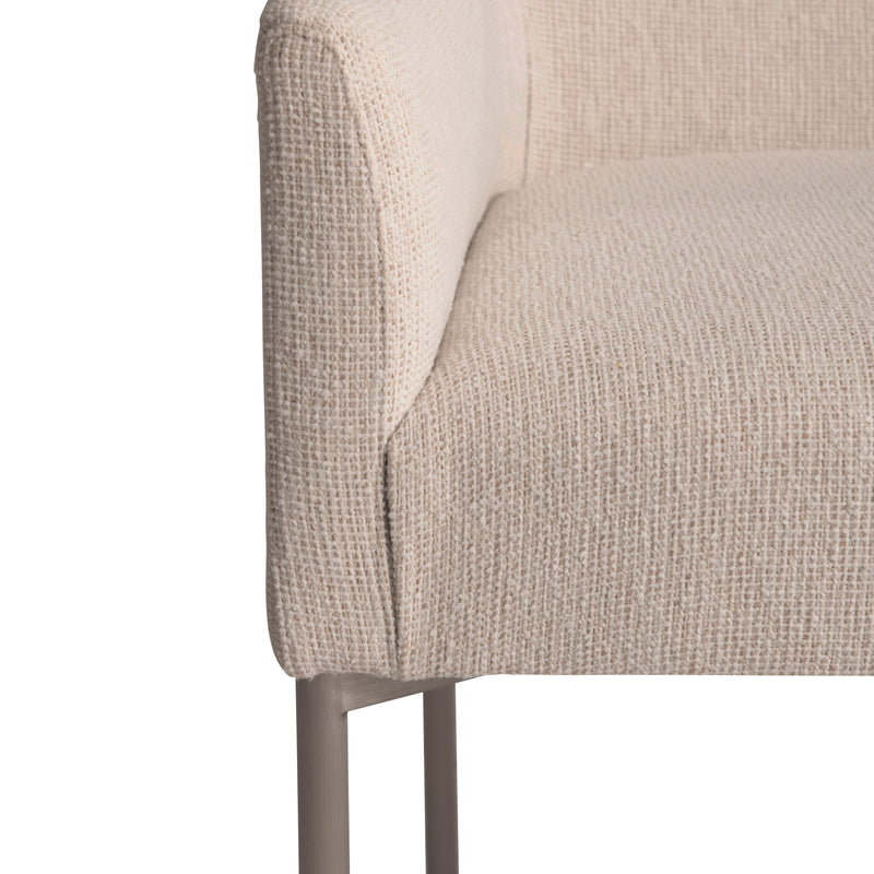 Bernhardt Sereno Metal Base Arm Chair